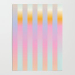 Blurred Stripes Poster