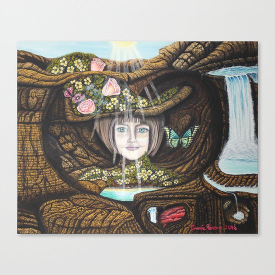 La source de l'amour Canvas Print