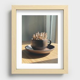 Ideas after morning coffee Recessed Framed Print