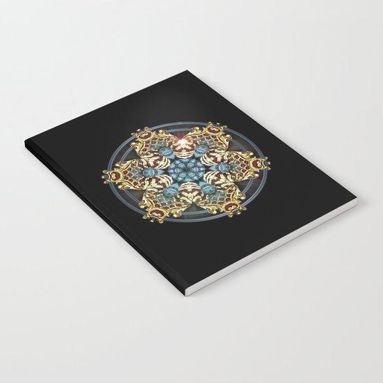 Decorative Golden Tin Notebook