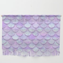 Baby Mermaid Scales Lavender Purple Wall Hanging