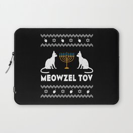 Hanukcat Cat Meowzel Menorah Happy Hanukkah 2021 Laptop Sleeve