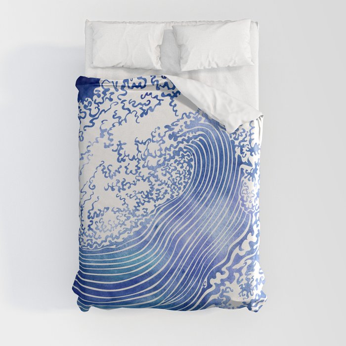 Pacific Waves II Duvet Cover