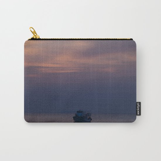 Boat at sunset Carry-All Pouch