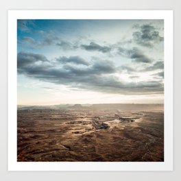 Vast Canyon Lands desert landscape Art Print