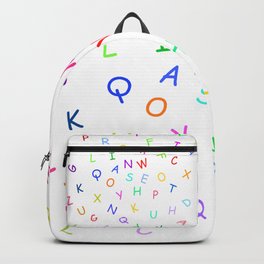 Dancing block letters party time Backpack