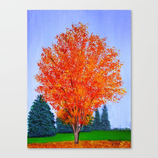 Fall tree in ND Canvas Print