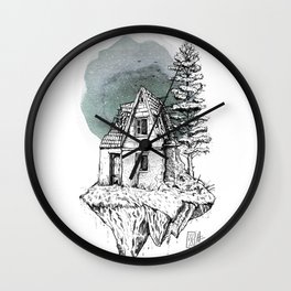 Piece of Destruction by javiercodina.net Wall Clock | Doodle, Black and White, Other, Lonelyhouse, Concept, Abstract, Lonelyhousedoodle, Digital, Javiercodina, Piece 