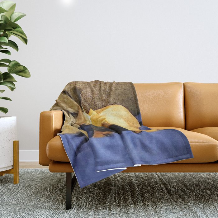 Pair of Pugs Throw Blanket