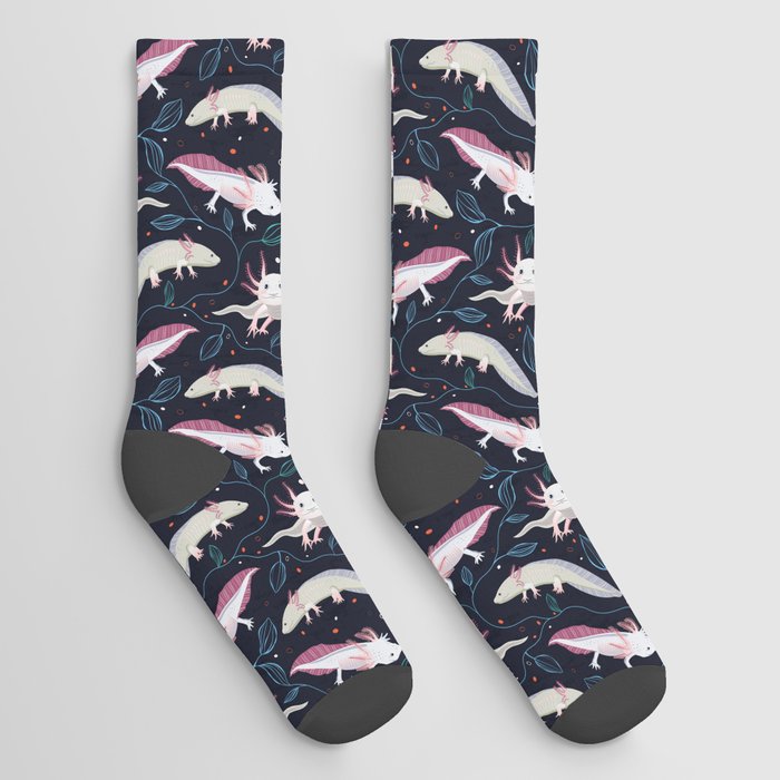 Axolotls/Mexican walking fish Socks
