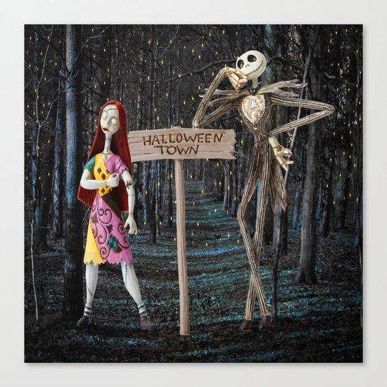 Halloween Town | Jack | Sally | Christmas | Nightmare Canvas Print
