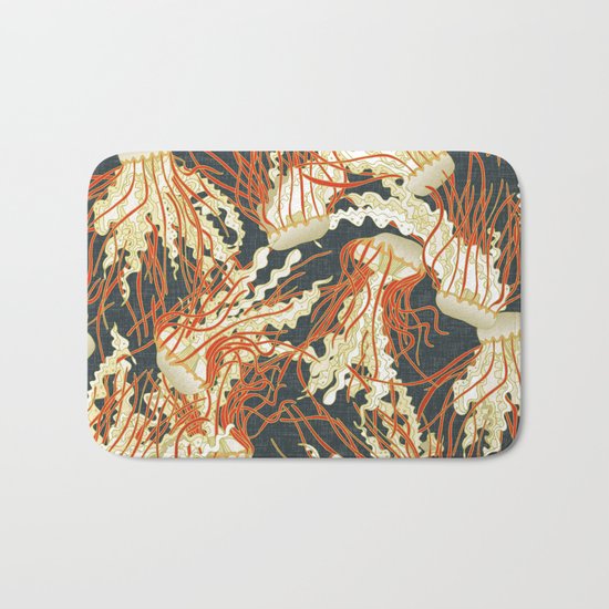 jellyfish slate Bath Mat