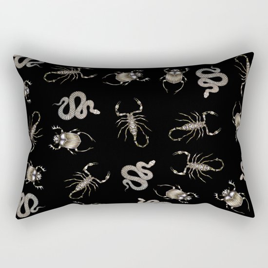 Desert Curses in Black Rectangular Pillow