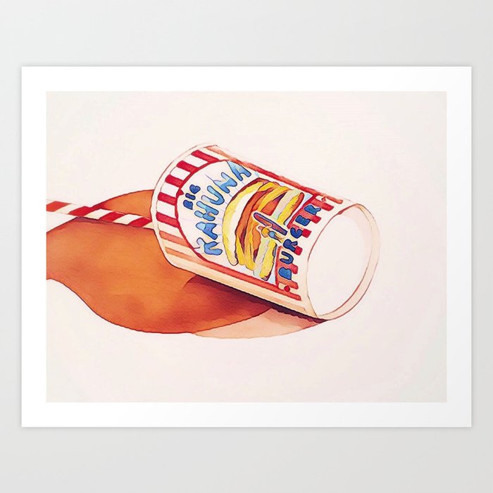 Big kahuna burger milkshake Art Print