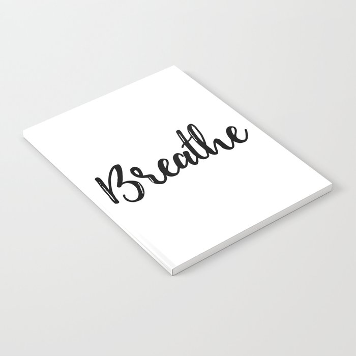 Breathe | Black & White Notebook