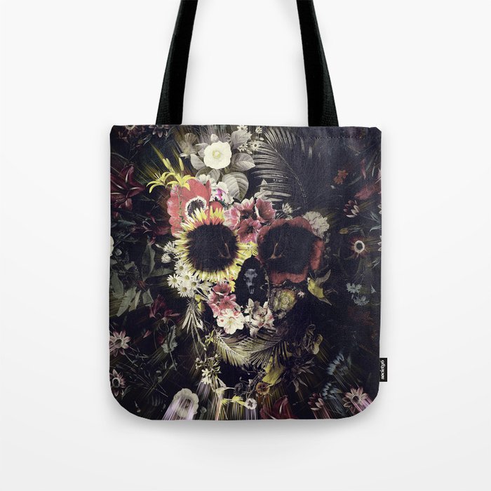 Garden Skull Tote Bag