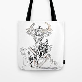 A woman as a sign Taurus Tote Bag