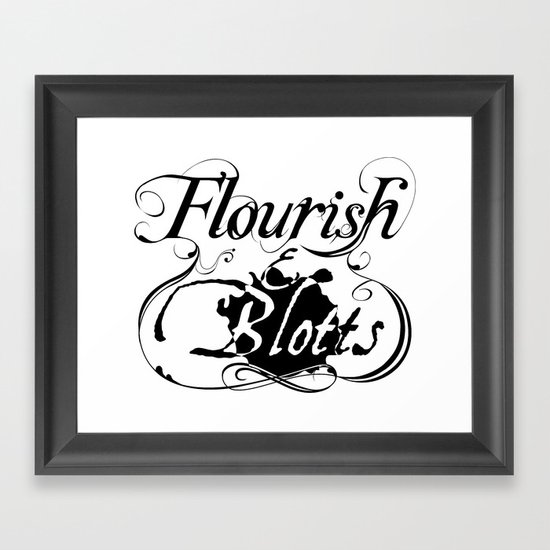 Flourish & Blotts of Diagon Alley Framed Art Print