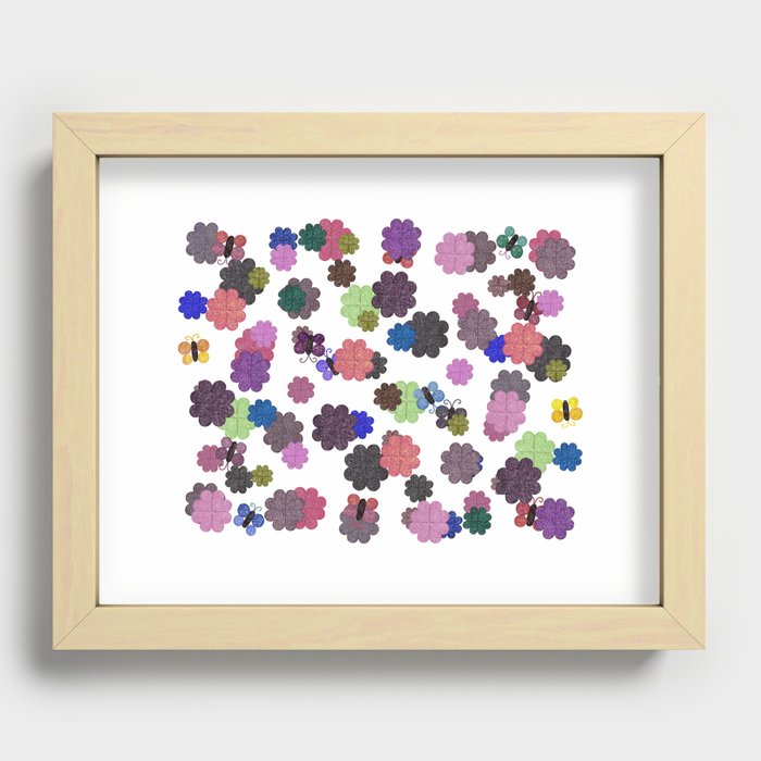 Flowers Galore Recessed Framed Print