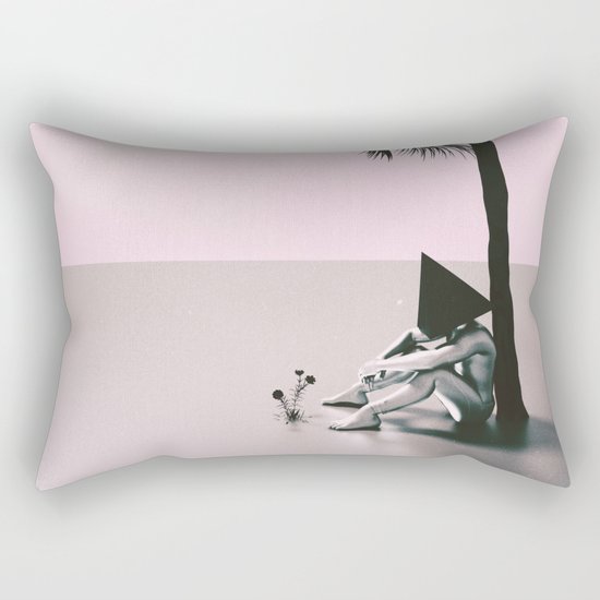 Under the palm tree Rectangular Pillow