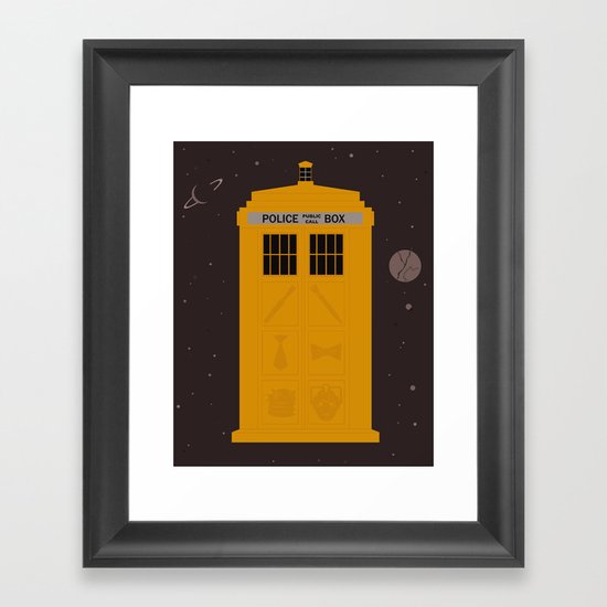 The Tardis Got Some Ink Framed Art Print