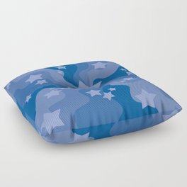 Sea of Stars - Blue Floor Pillow