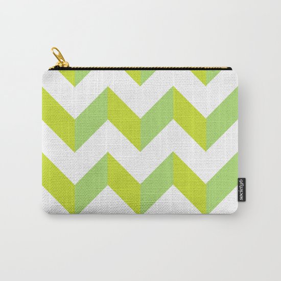 green pattern geometric Carry-All Pouch