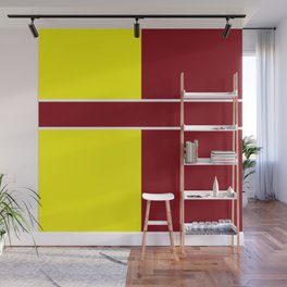 TEAM COLOR 6....Maroon,yellow Wall Mural
