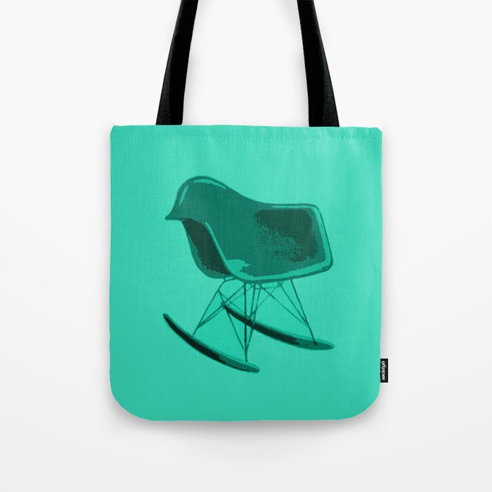 Rocker Chair Blue Tote Bag