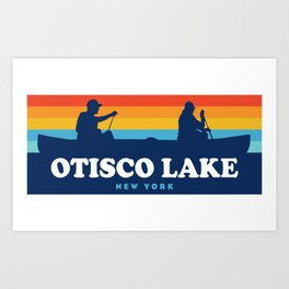 Otisco Lake New York Canoe Art Print