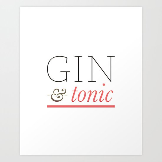 Gin & Tonic Art Print