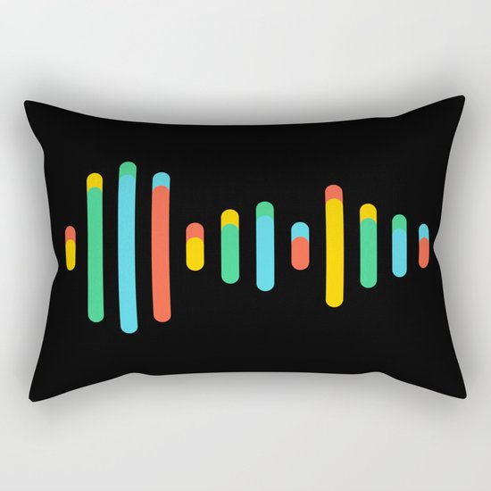 Waveform Rectangular Pillow