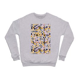 Modern Geometric Abstract Aztec Motif Inspired Crewneck Sweatshirt