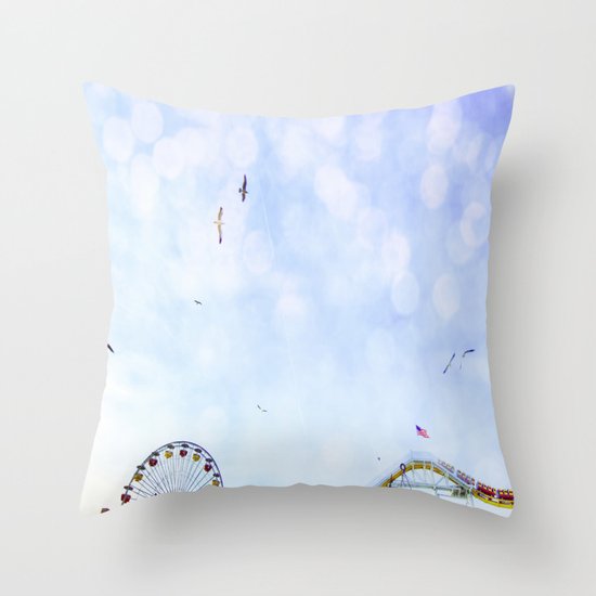 Carnival In The Sky Throw Pillow
