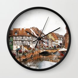 Colmar France Wall Clock