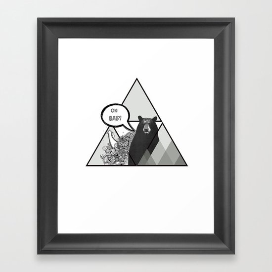 oh baby Framed Art Print