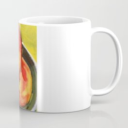 Three Peaches in a Bowl Coffee Mug