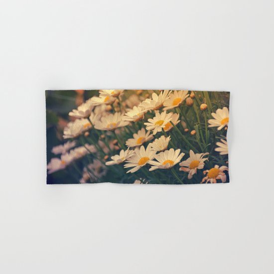 White daisy sunrise effect Hand & Bath Towel