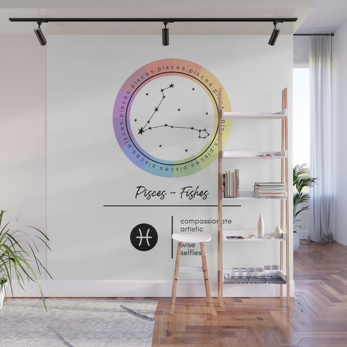 Pisces Zodiac | Color Wheel Wall Mural