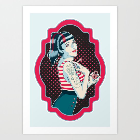 Cross My Heart Art Print