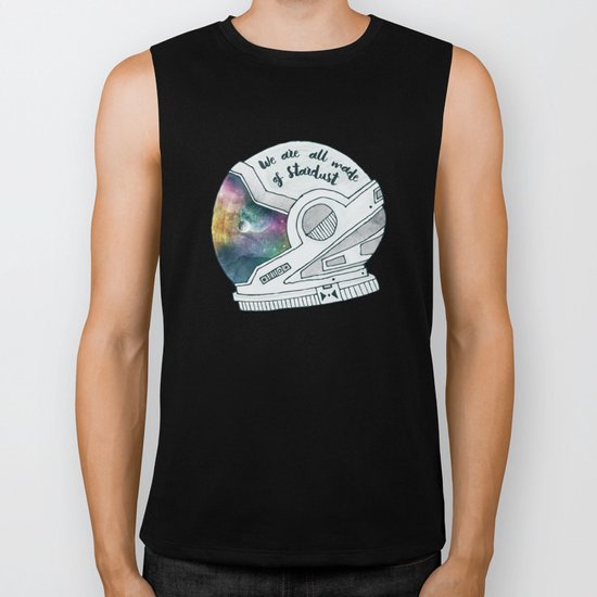 We Are All Made Of Stardust Biker Tank