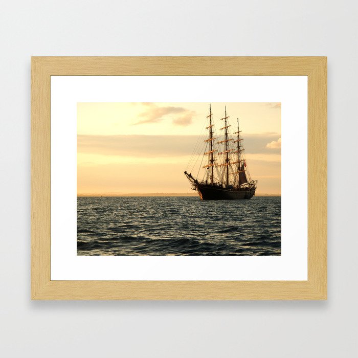 The Georg Stage while sunset  Framed Art Print