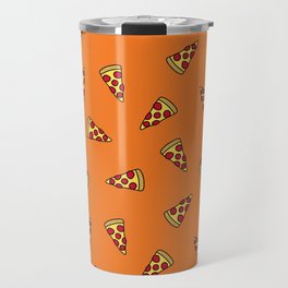 Pizza Slice Pattern (orange) Travel Mug