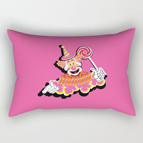 Retro Clown Rectangular Pillow