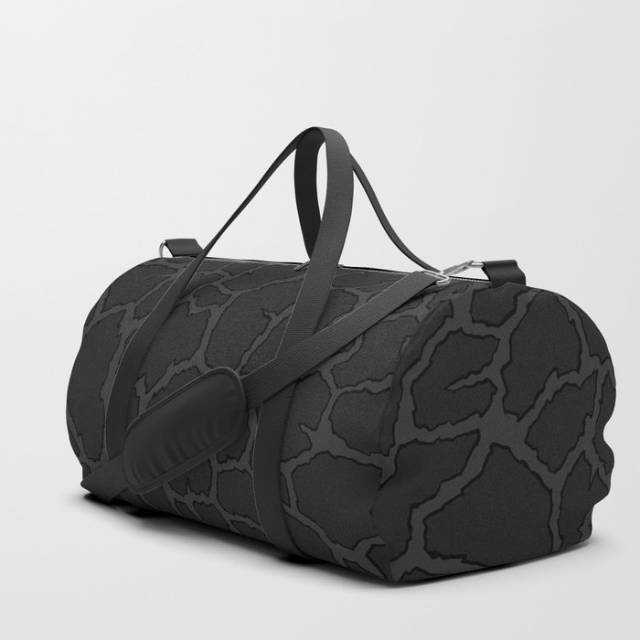 Dark Giraffe pattern. Animal skin print . Digital Illustration Background Duffle Bag