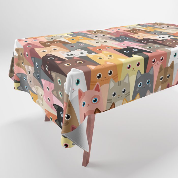Cats Pattern Tablecloth
