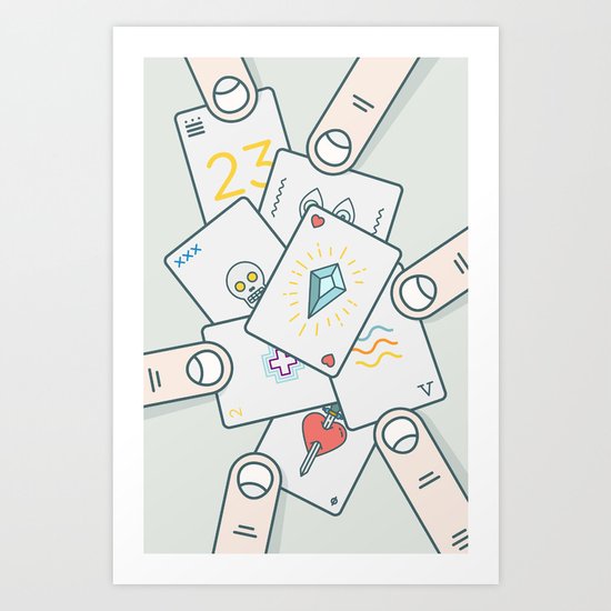 It Wasn't In the Cards Art Print