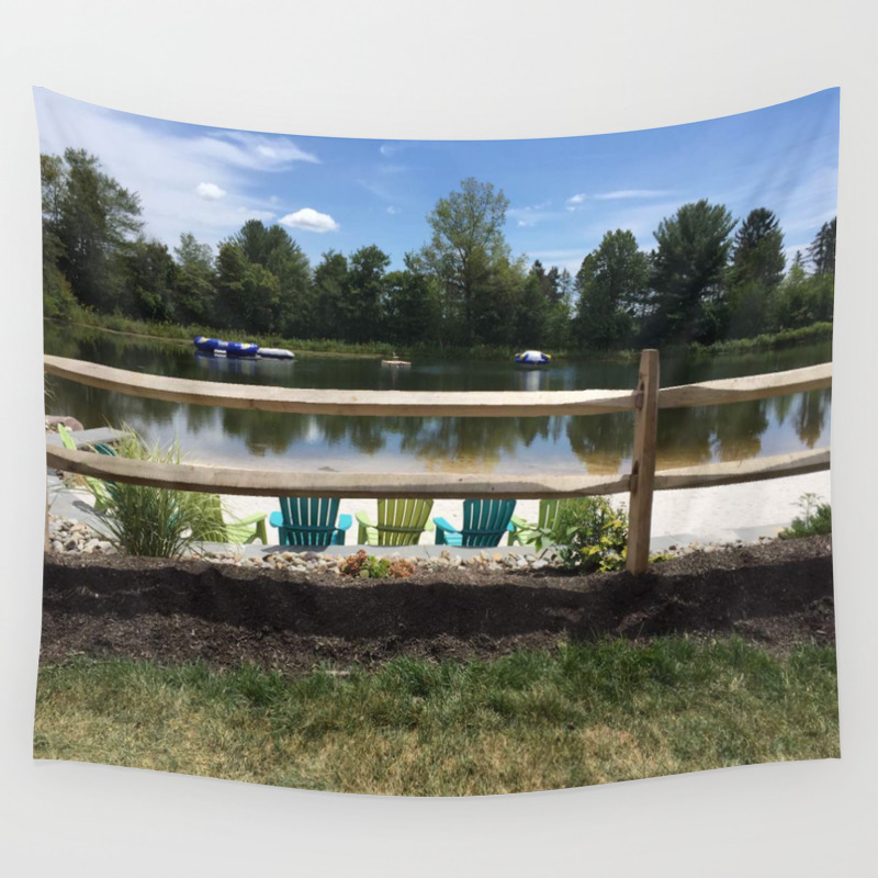 Sunny Lake Beach Wall Tapestry By Nsams43 Society6