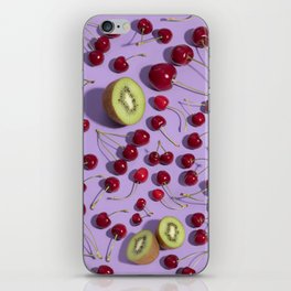 Cherries and kiwis iPhone Skin