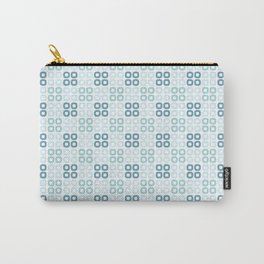 Mosaic pattern (crystal blue, white) Carry-All Pouch | Pattern, Shape, Simple, Abstract, Crystal, Water, Mosaic, Shapes, Graphicdesign, Geometric 